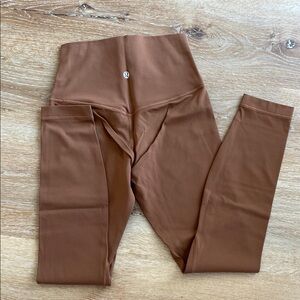 Lululemon Brown High-Waisted Leggings